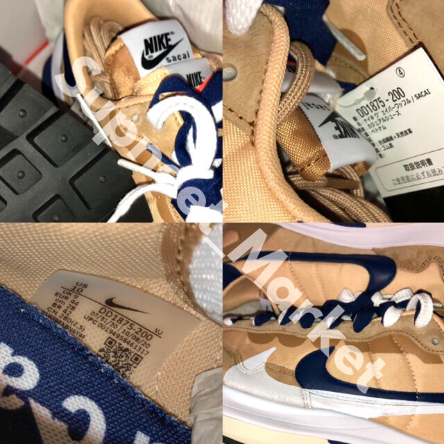 送料込28!! NIKE×sacai ヴェイパーワッフル セサミ