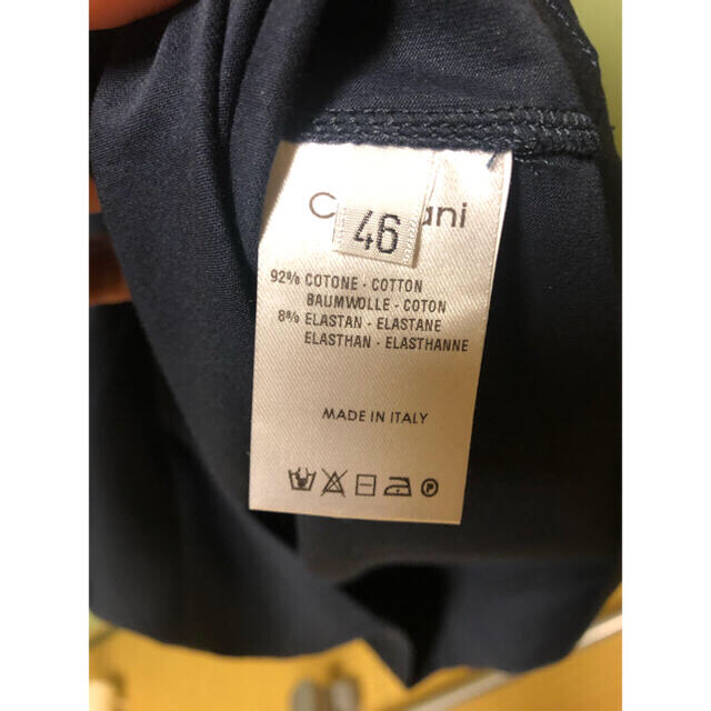 Cruciani(クルチアーニ)の最終値下げ　未使用品　クルチアーニ  Tシャツ　ダークネイビー　春　夏 メンズのトップス(Tシャツ/カットソー(半袖/袖なし))の商品写真