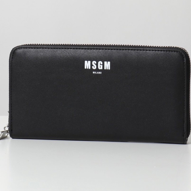 【新品未使用】MSGM 長財布　ラウンドファスナー　ブラック　期間値下げ5/30レディース