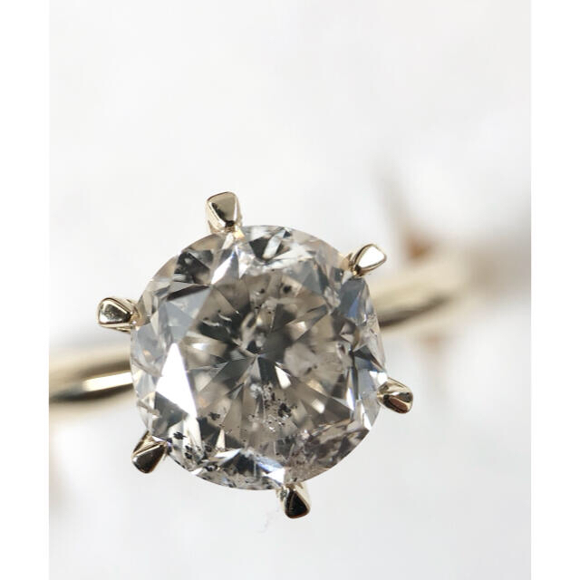 キラキラshop 天然大粒ダイヤ　2.2ct リング k18 豪華　ギラギラ レディースのアクセサリー(リング(指輪))の商品写真