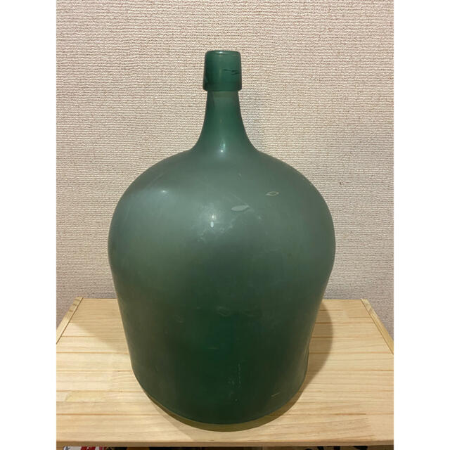 デミジョンボトル　ヴィンテージ　瓶　ガラス瓶　イギリス　花瓶　アンティークボトル インテリア/住まい/日用品のインテリア小物(花瓶)の商品写真
