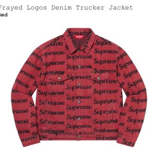 シュプリーム(Supreme)のFrayed Logos Denim Trucker Jacket(Gジャン/デニムジャケット)