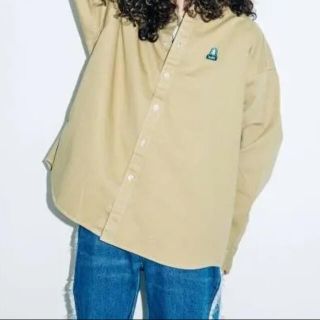 エックスガール(X-girl)の美品　X-girl FACE TWILL SHIRT(シャツ/ブラウス(長袖/七分))