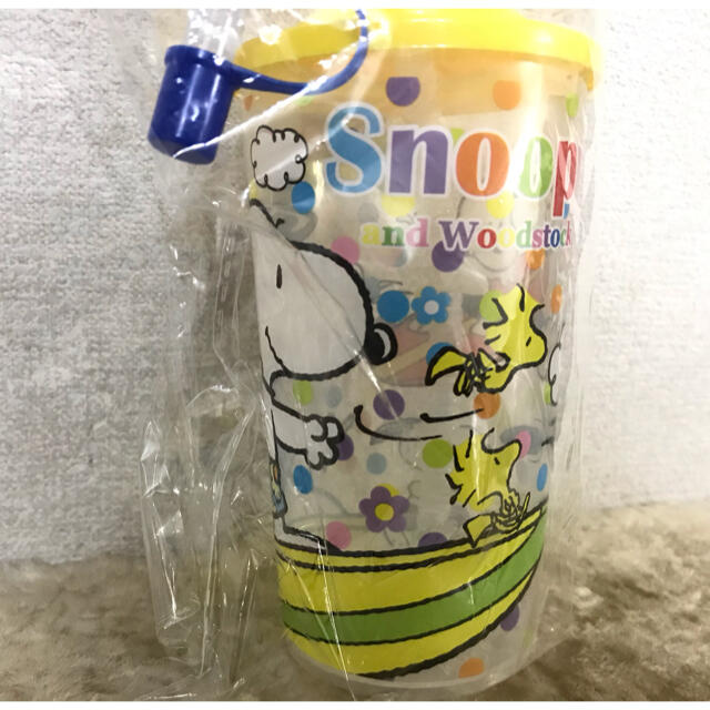 SNOOPY(スヌーピー)の新品　スヌーピー   ストロー　コップ キッズ/ベビー/マタニティの授乳/お食事用品(マグカップ)の商品写真