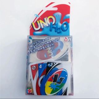 新品　UNO H2O 防水　カードゲーム　アウトドアにも　水に浮く(トランプ/UNO)