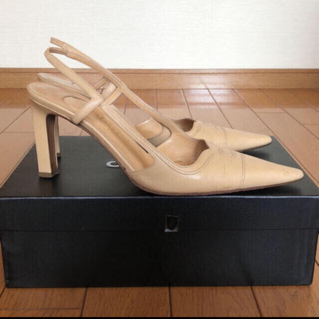 在庫あり/即出荷可】 CHANEL - CHANELバックバンドパンプス ハイヒール