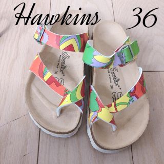 ホーキンス(HAWKINS)のホーキンス⭐︎新品⭐︎サンダル ⭐︎ポップな夏柄⭐︎期間限定5月末迄(サンダル)