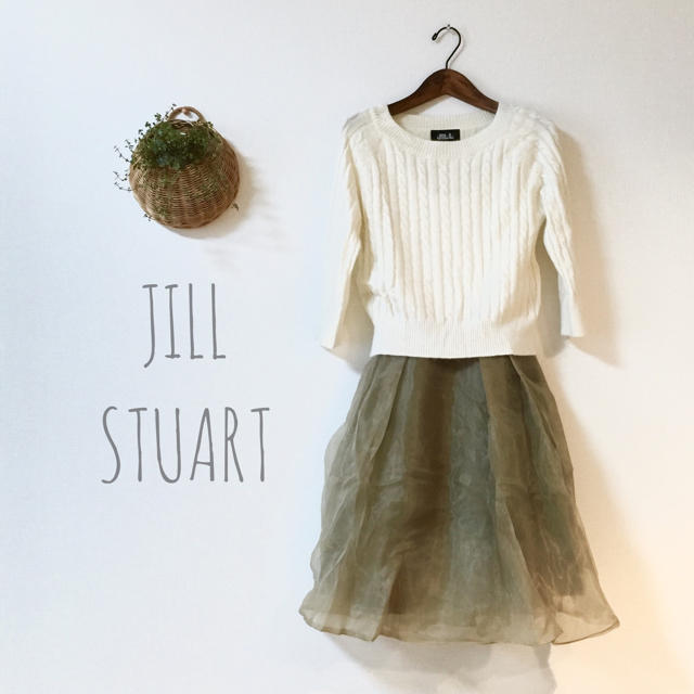 JILL by JILLSTUART(ジルバイジルスチュアート)のJILL  オーガンジーのセットアップ レディースのワンピース(ひざ丈ワンピース)の商品写真