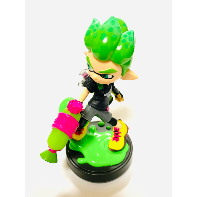 任天堂(ニンテンドウ)のネオングリーン ボーイ amiibo アミーボ スプラトゥーン2 Switch エンタメ/ホビーのフィギュア(ゲームキャラクター)の商品写真