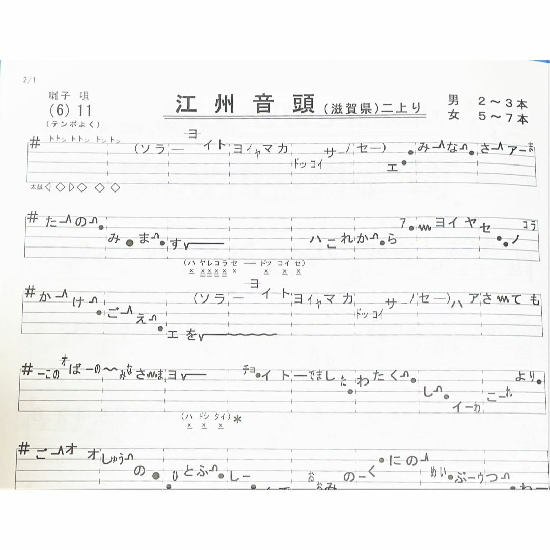 民謡♪五線譜～紅葉集(1)I11★上達/和楽/うたい方/練習/教本/楽譜/上級 楽器の和楽器(尺八)の商品写真