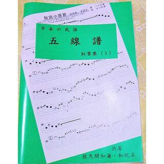 民謡♪五線譜～紅葉集(1)I11★上達/和楽/うたい方/練習/教本/楽譜/上級(尺八)