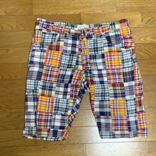 ビームス(BEAMS)のBEAMS×fine sportswear パッチワークショートパンツ L(ショートパンツ)