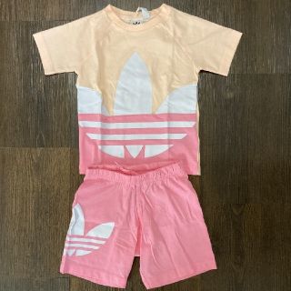 アディダス(adidas)のF様専用⭐︎adidas 女の子 トレフォイル セットアップ 半袖 80cm(Ｔシャツ)