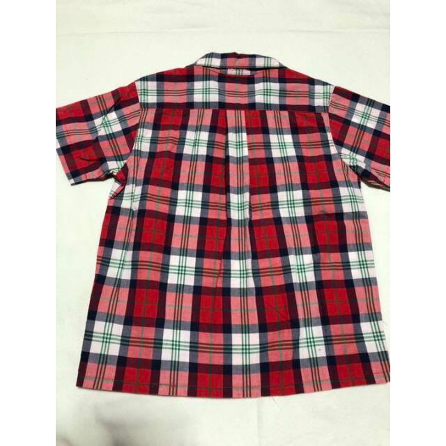 mikihouse(ミキハウス)のMIKIHOUSE オールドミキハウス チェックシャツ90cm 半袖シャツ 半袖 キッズ/ベビー/マタニティのベビー服(~85cm)(シャツ/カットソー)の商品写真