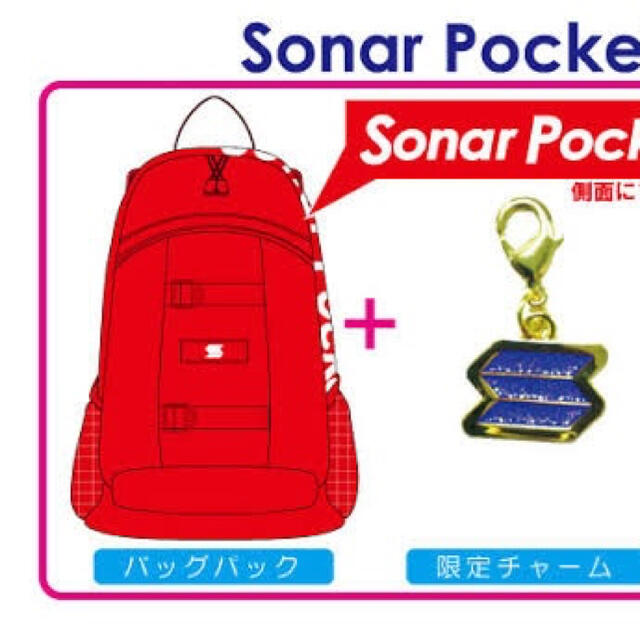 ソナーポケット　バックパック赤　専用出品