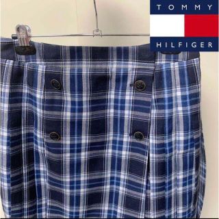 トミーヒルフィガー(TOMMY HILFIGER)の【新品】トミーヒルフィガー チェック プリーツ スカート (日本S～M相当)(ひざ丈スカート)