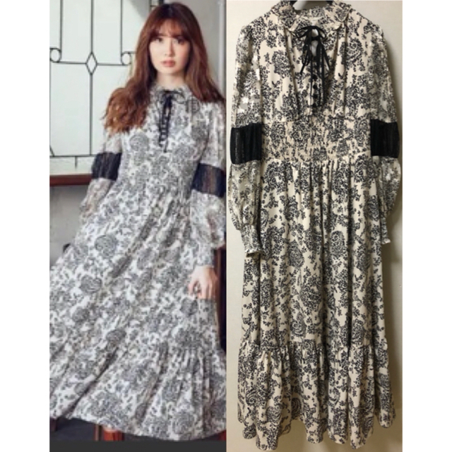 Herlipto Winter Floral Long Sleeve dress