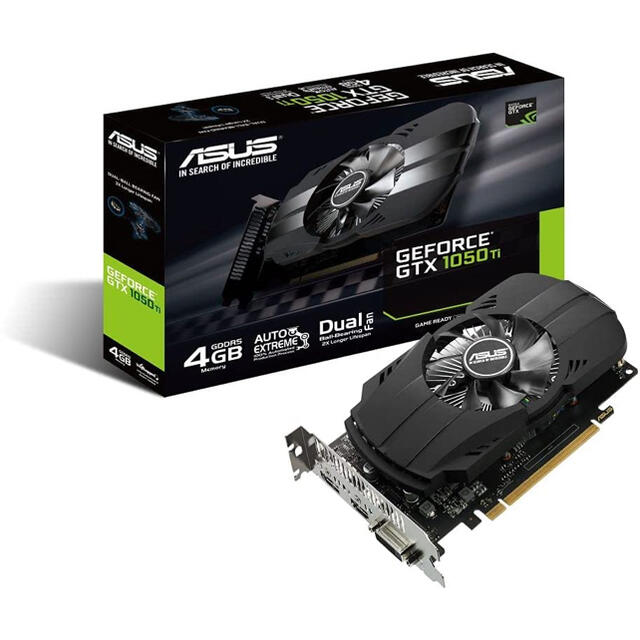 ASUS NVIDIA GeForce GTX1050TI搭載ビデオカードのサムネイル