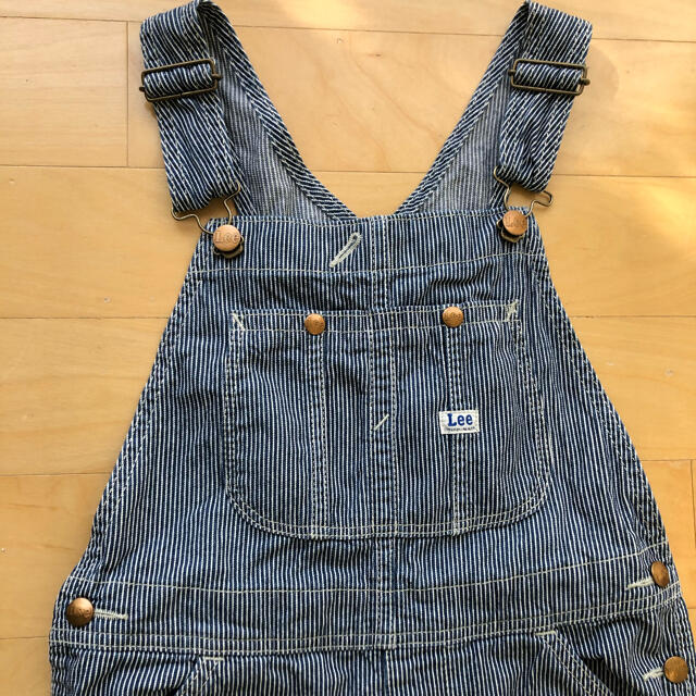 Lee(リー)のLee オーバーオール　ヒッコリー　130cm キッズ/ベビー/マタニティのキッズ服女の子用(90cm~)(パンツ/スパッツ)の商品写真