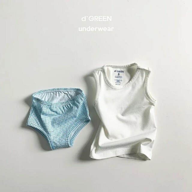 キッズインナーセットアップ　d'green  アンダーウエア ショーツ パンツ キッズ/ベビー/マタニティのキッズ服女の子用(90cm~)(下着)の商品写真