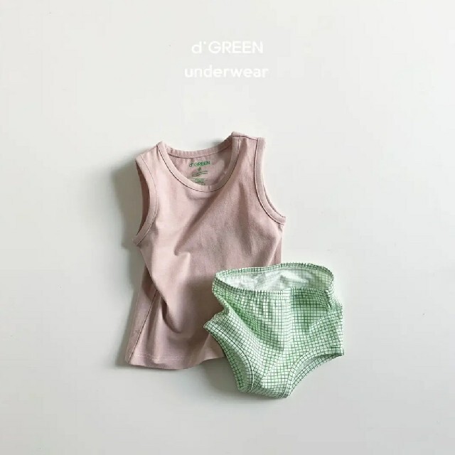 キッズインナーセットアップ　d'green  アンダーウエア ショーツ パンツ キッズ/ベビー/マタニティのキッズ服女の子用(90cm~)(下着)の商品写真