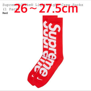 シュプリーム(Supreme)のSupreme Nike Lightweight Crew Socks RED(ソックス)