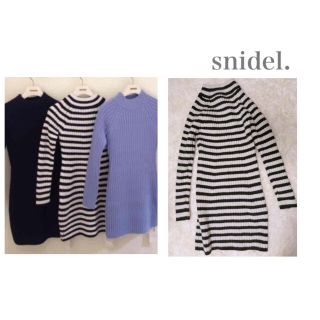 スナイデル(SNIDEL)のsnidel＊ボーダーワンピ♡(ミニワンピース)