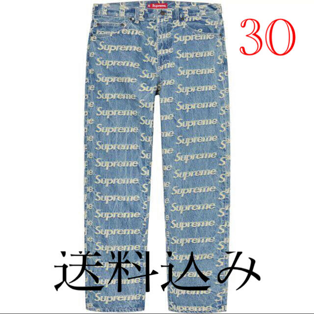 Supreme(シュプリーム)の30 Supreme Frayed Logos Regular Jean　新品 メンズのパンツ(デニム/ジーンズ)の商品写真