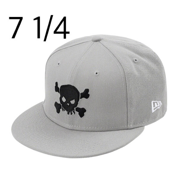 SUPREME SKULL NEW ERA 7 1/4 grey