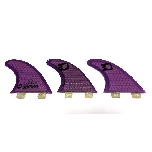 未使用 FCS 3D FINS フィン Purple S サイズ