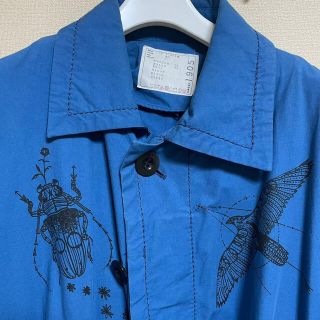 サカイ(sacai)のbondsin様専用！sacai Dr.woo コート　青2  付属品完備(ステンカラーコート)