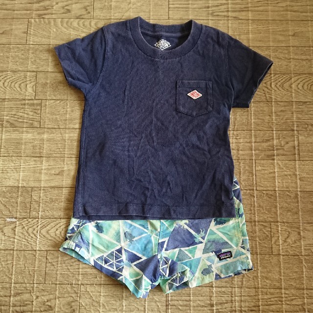 DANTON(ダントン)のキッズ 上下セット DANTON × patagonia キッズ/ベビー/マタニティのキッズ服男の子用(90cm~)(Tシャツ/カットソー)の商品写真