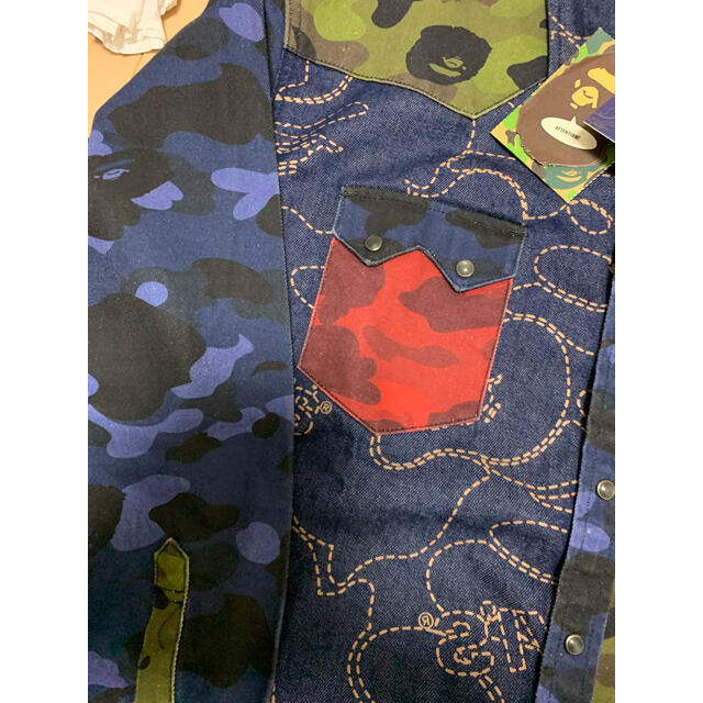 A BATHING APE(アベイシングエイプ)の定価以下XXL新品！【 BAPE X LEVI’S 】マルチカラーカモ長袖シャツ メンズのトップス(シャツ)の商品写真