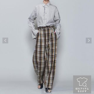 ビューティアンドユースユナイテッドアローズ(BEAUTY&YOUTH UNITED ARROWS)の【mmrさま用】ロク　チェックパンツ　ブラウン36(カジュアルパンツ)