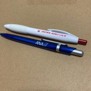 JAL ANA ノベルティ  非売品 ボールペン 2本セット グッズ (ペン/マーカー)