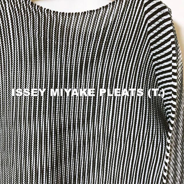 ISSEY MIYAKE(イッセイミヤケ)の【ISSEY MIYAKE PLEATS (T.)】イッセイミヤケ カットソー レディースのトップス(カットソー(半袖/袖なし))の商品写真