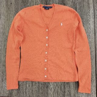 ラルフローレン(Ralph Lauren)の★値下げ/ラルフローレン/レディース/カーディガン/サイズS/オレンジ/無地(カーディガン)