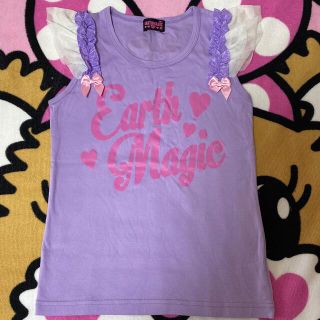 アースマジック(EARTHMAGIC)のフリルタンク♡140(Tシャツ/カットソー)