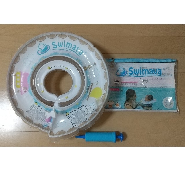 SWIMMER(スイマー)の☆美品☆スイマーバ プレスイミング レギュラー  白 うきわ首リング キッズ/ベビー/マタニティのおもちゃ(お風呂のおもちゃ)の商品写真