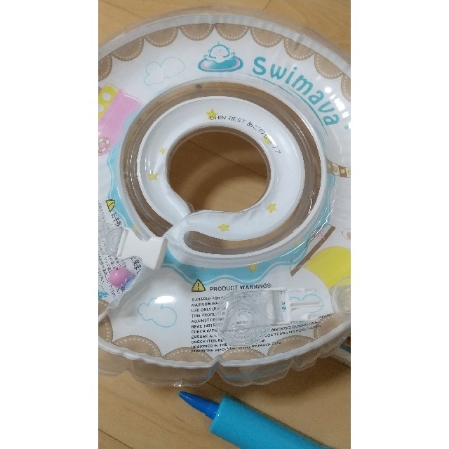 SWIMMER(スイマー)の☆美品☆スイマーバ プレスイミング レギュラー  白 うきわ首リング キッズ/ベビー/マタニティのおもちゃ(お風呂のおもちゃ)の商品写真