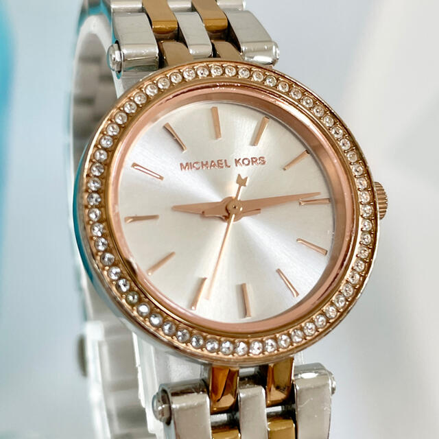 Michael Kors(マイケルコース)の135 マイケルコース時計　レディース腕時　箱付き　シルバー　ピンクゴールド レディースのファッション小物(腕時計)の商品写真
