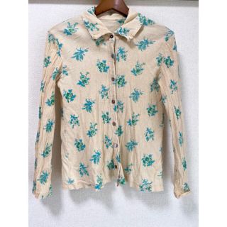 ツモリチサト 花柄 トップスの通販 100点以上 | TSUMORI CHISATOの 売りお得セール ツモリチサト B TSUMORICHISATO ブラウス 花柄 マリン 海 シャツ/ブラウス(半袖/袖なし)
