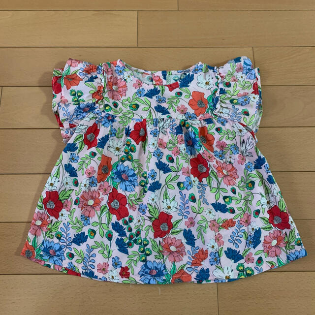 ZARA KIDS(ザラキッズ)の[ZARA]美品☆size:100☆花柄トップス キッズ/ベビー/マタニティのキッズ服女の子用(90cm~)(Tシャツ/カットソー)の商品写真