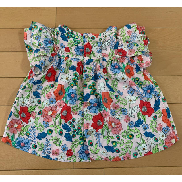 ZARA KIDS(ザラキッズ)の[ZARA]美品☆size:100☆花柄トップス キッズ/ベビー/マタニティのキッズ服女の子用(90cm~)(Tシャツ/カットソー)の商品写真