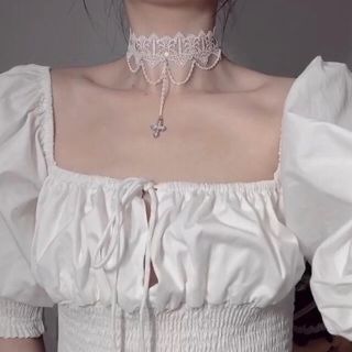 グリモワール(Grimoire)の୨୧ Vintage rétro classical lace choker(ネックレス)