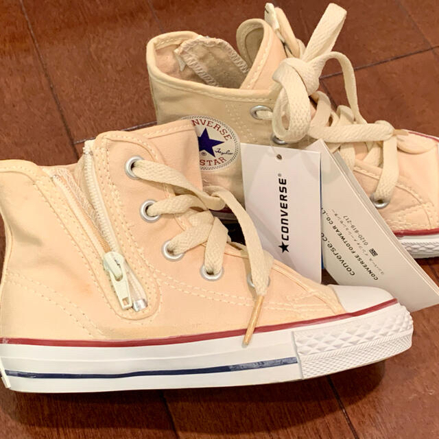 CONVERSE(コンバース)の【新品未使用】コンバース　ハイカットオールスター　16cm 生成り　男女兼用 キッズ/ベビー/マタニティのキッズ靴/シューズ(15cm~)(スニーカー)の商品写真