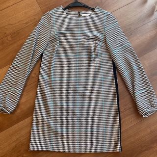 ザラ(ZARA)のZARA ワンピース 千鳥格子 チェック(ミニワンピース)