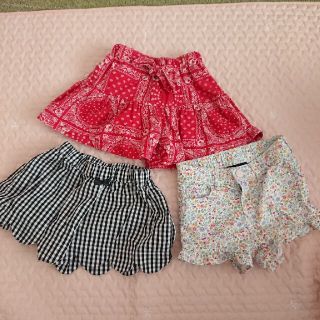 ベビーギャップ(babyGAP)のおいも様 キュロット ショーパン３枚セット サイズ100(パンツ/スパッツ)