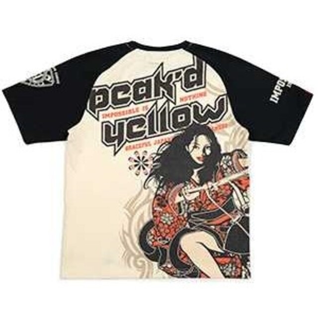 PEAK'D YELLOW(ピークドイエロー)のﾋﾟｰｸﾄﾞｲｴﾛｰ/Tｼｬﾂ/ﾎﾜｲﾄ/PYT-225/ｴﾌ商会/ﾃｯﾄﾞﾏﾝ メンズのトップス(Tシャツ/カットソー(半袖/袖なし))の商品写真