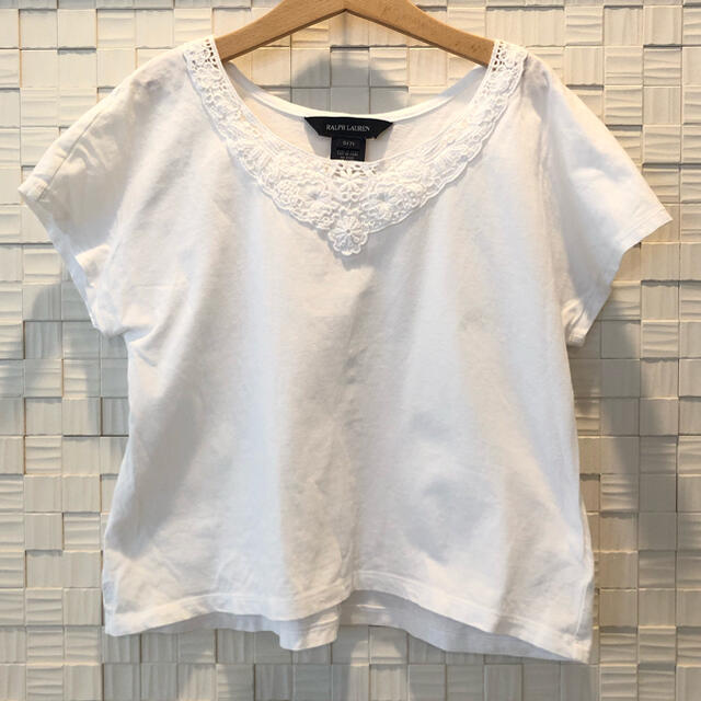 Ralph Lauren(ラルフローレン)のラルフローレン　デザイン半袖　シャツ　130cm キッズ/ベビー/マタニティのキッズ服女の子用(90cm~)(Tシャツ/カットソー)の商品写真